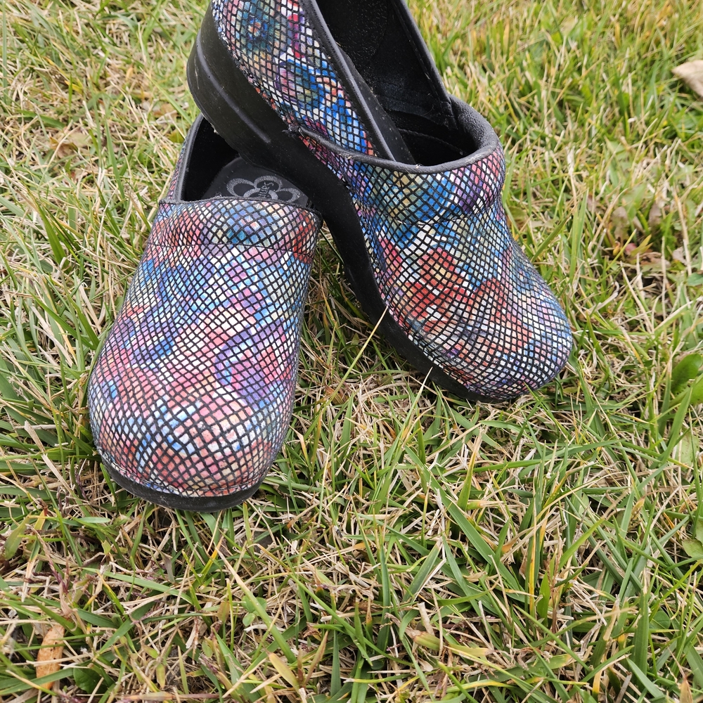 Sanita Multicolor Patterned Mules